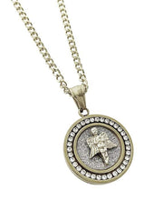 Load image into Gallery viewer, Father's Day! Circular Inspirational Pendant Necklace in 14K Gold - Four Options Available -  pendantio.myshopify.com